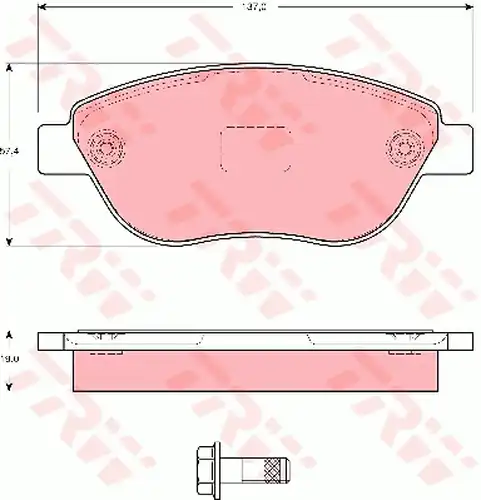 накладки TRW GDB1591