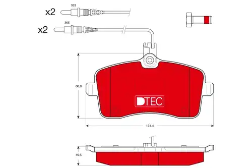 накладки TRW GDB1594DTE