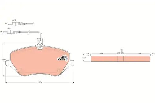 накладки TRW GDB1595