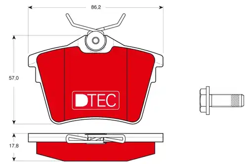 накладки TRW GDB1596DTE