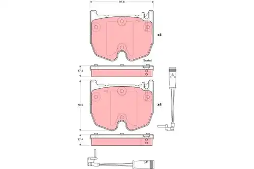 накладки TRW GDB1599