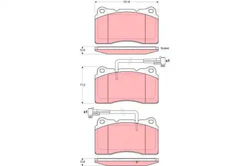 накладки TRW GDB1603