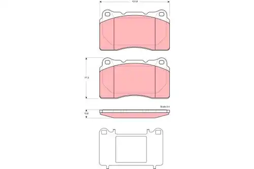 накладки TRW GDB1608