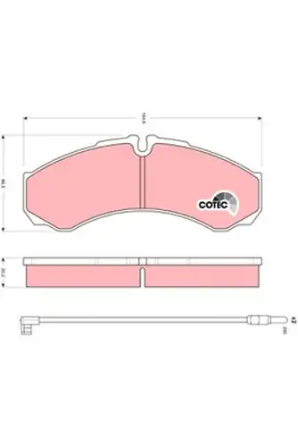 накладки TRW GDB1609