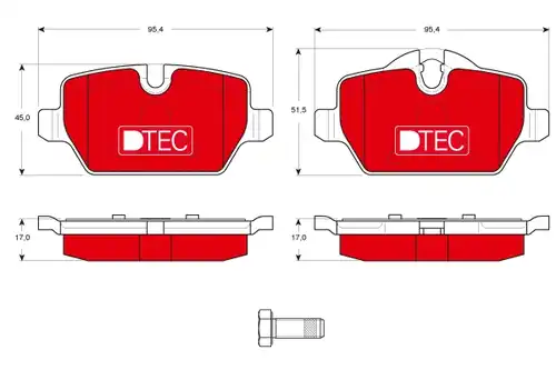 накладки TRW GDB1612DTE