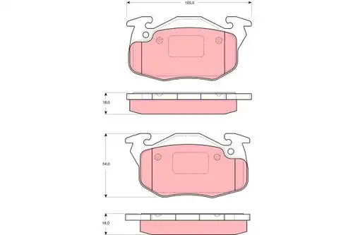 накладки TRW GDB1615