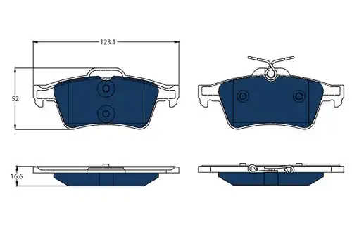 накладки TRW GDB1621BTE