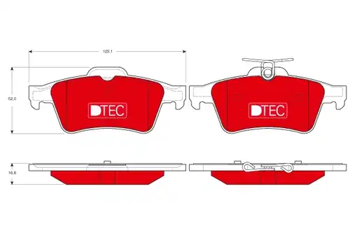 накладки TRW GDB1621DTE