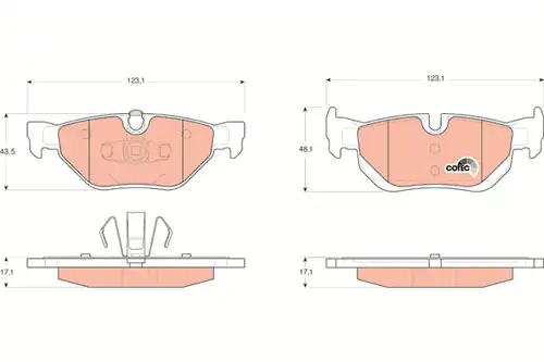 накладки TRW GDB1626