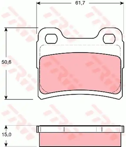 накладки TRW GDB1639