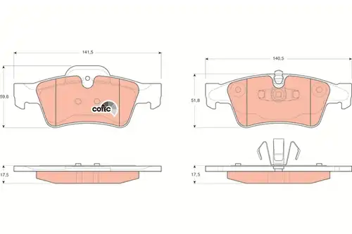 накладки TRW GDB1643