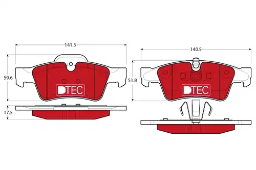 накладки TRW GDB1643DTE