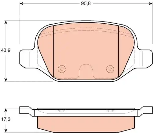 накладки TRW GDB1646