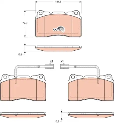 накладки TRW GDB1648