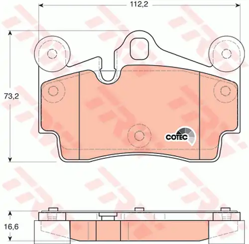 накладки TRW GDB1653