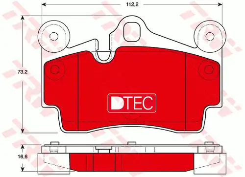 накладки TRW GDB1653DTE