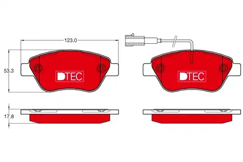 накладки TRW GDB1654DTE