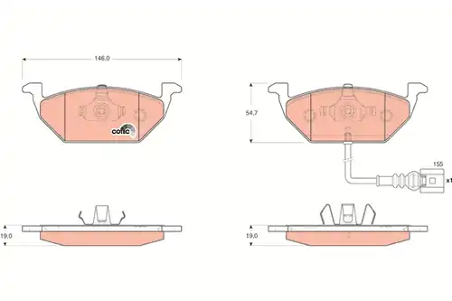 накладки TRW GDB1658