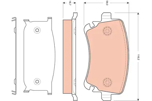 накладки TRW GDB1661