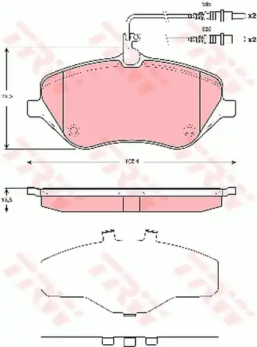 накладки TRW GDB1663