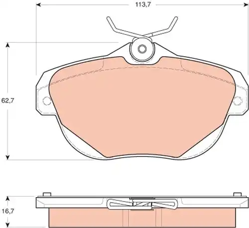 накладки TRW GDB1664