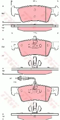 накладки TRW GDB1671