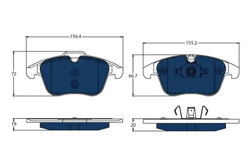 накладки TRW GDB1683BTE