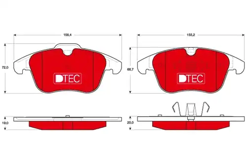 накладки TRW GDB1683DTE