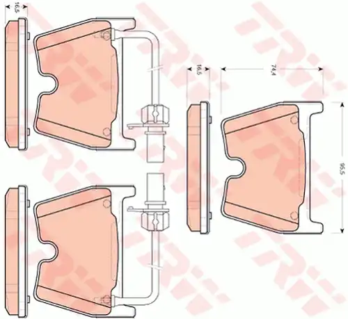 накладки TRW GDB1688