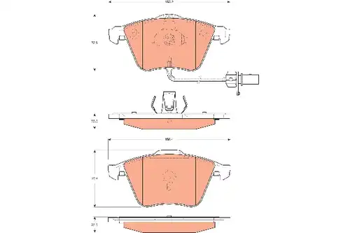 накладки TRW GDB1689