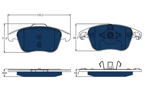 накладки TRW GDB1691BTE