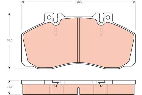 накладки TRW GDB1695