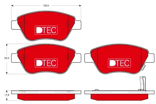 накладки TRW GDB1700DTE