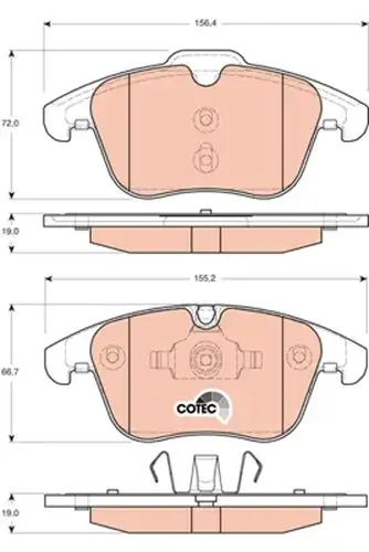 накладки TRW GDB1705