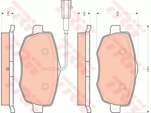 накладки TRW GDB1706