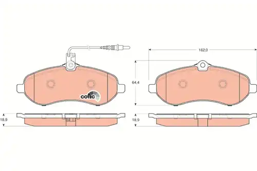 накладки TRW GDB1718