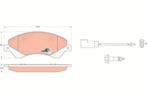 накладки TRW GDB1723