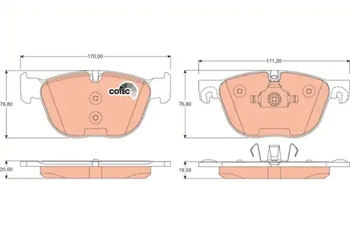 накладки TRW GDB1726