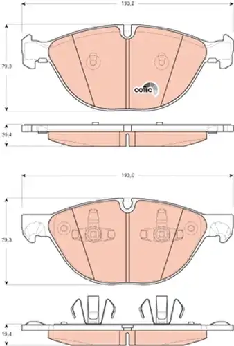 накладки TRW GDB1728