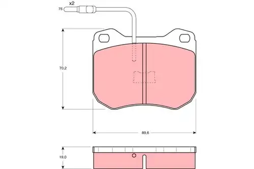 накладки TRW GDB173