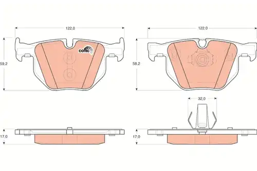 накладки TRW GDB1730