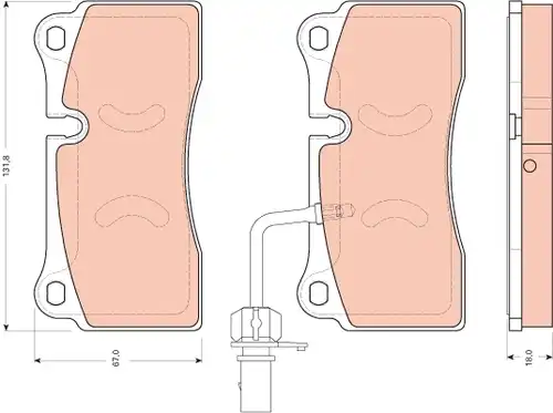 накладки TRW GDB1731