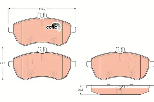 накладки TRW GDB1736