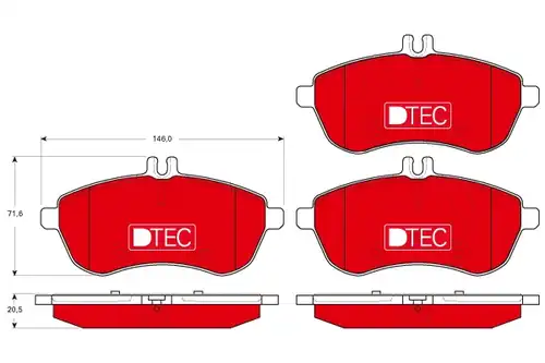 накладки TRW GDB1736DTE