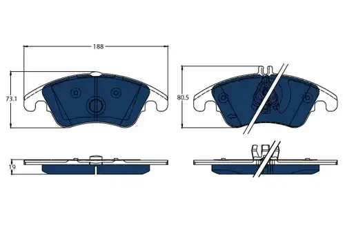 накладки TRW GDB1737BTE