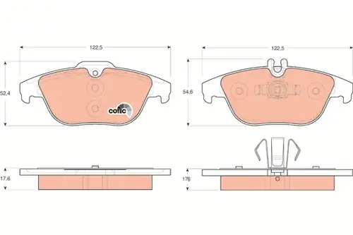 накладки TRW GDB1738