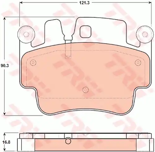 накладки TRW GDB1742