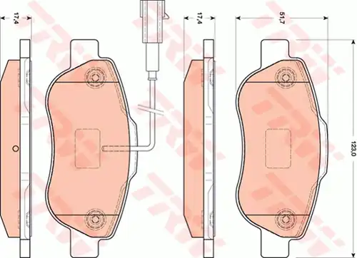 накладки TRW GDB1746