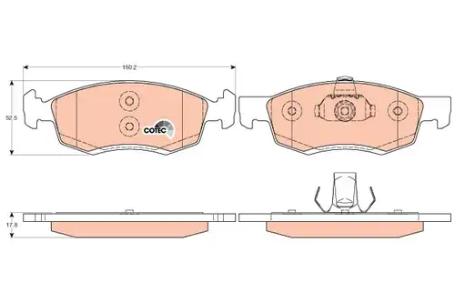 накладки TRW GDB1749