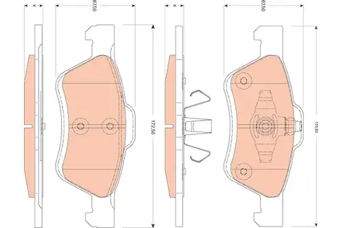 накладки TRW GDB1752